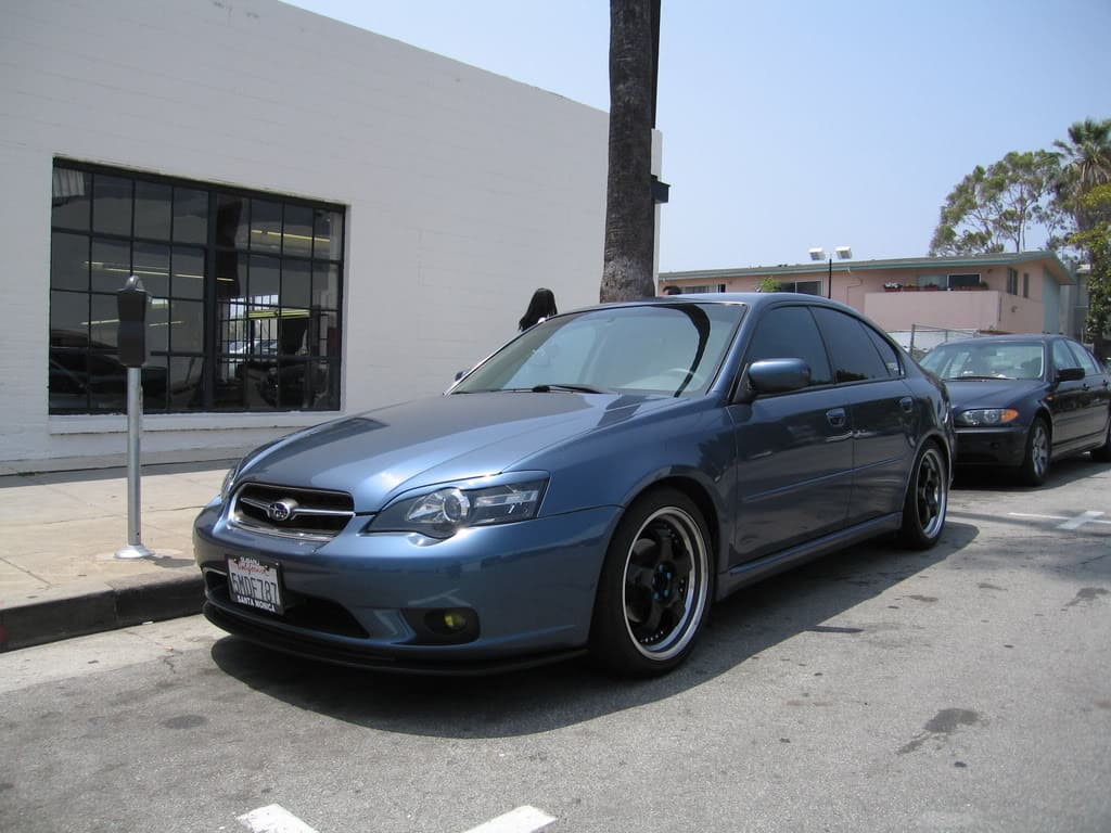 2005 Subaru Legacy with 18x8 Rota D2 wheels