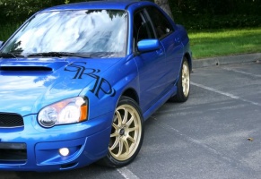 2004 Subaru Impreza with 18x8 Rota Tarmac 3 wheels