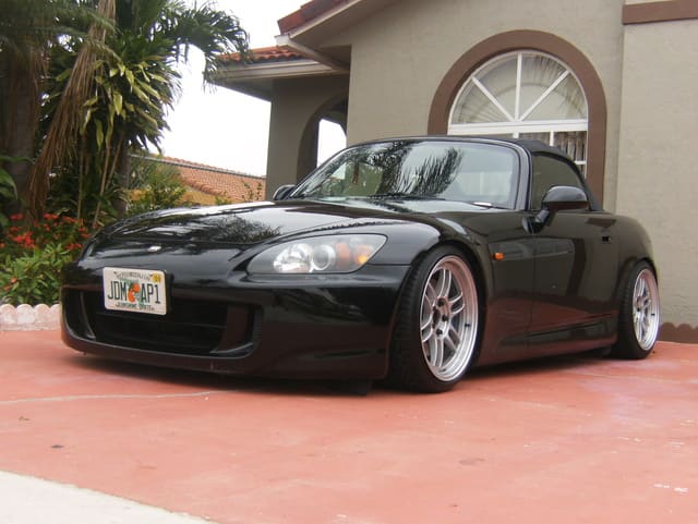2004 Honda S2000 with 17x9 Enkei RPF1 wheels