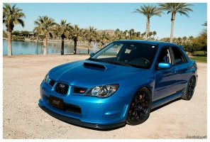 2007 Subaru Impreza with 18x8.5 Rota G-Force wheels