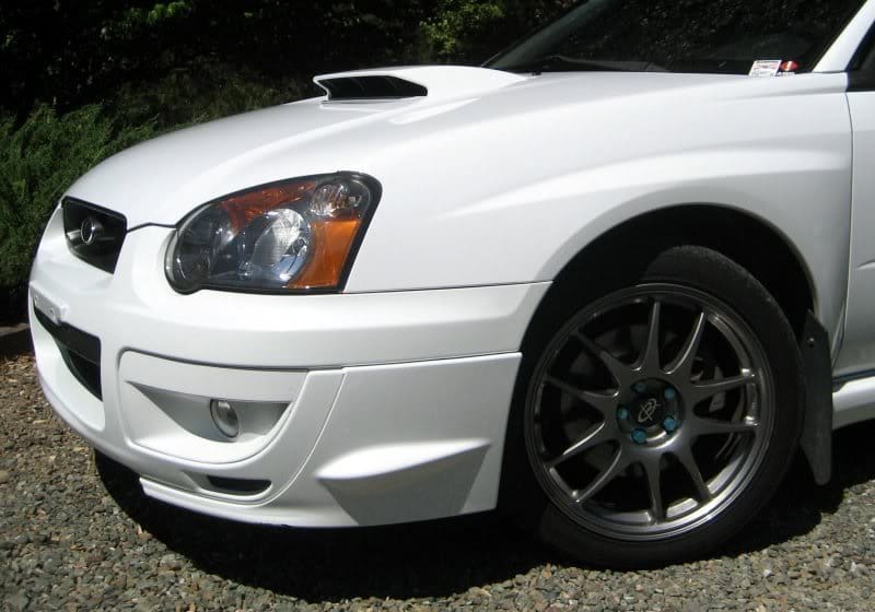 2005 Subaru Impreza with 17x8 Rota Torques wheels