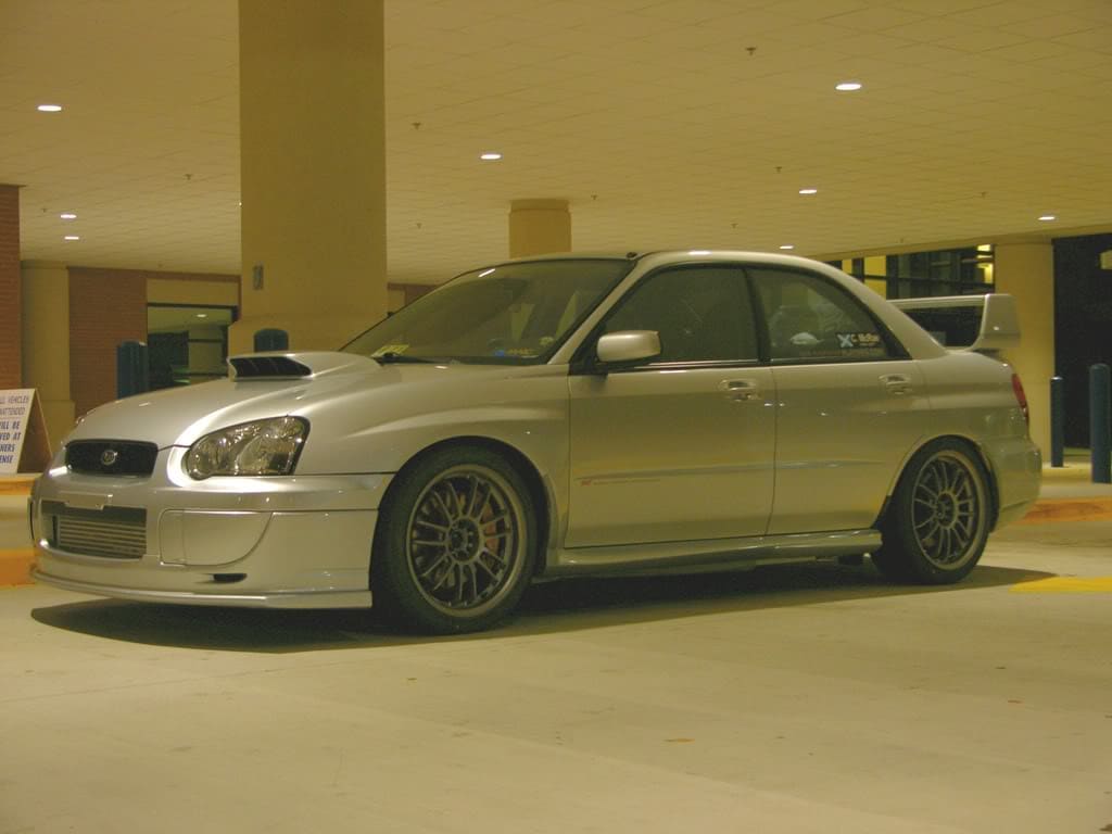 2005 Subaru Impreza WRX with 18x8.5 Rota SVN wheels