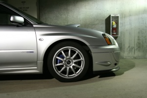 2004 Subaru Impreza with 17x7.5 Rota Tarmac 2 wheels