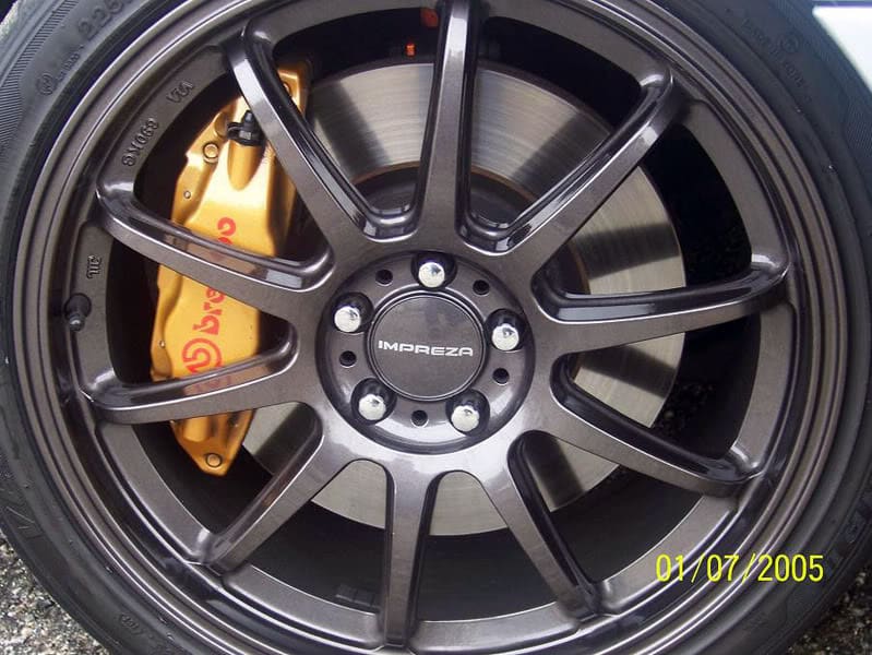 2004 Subaru Impreza with Rota Tarmac 3 wheels