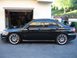 2006 Subaru Impreza with 18x8 Rota Tarmac 3 wheels