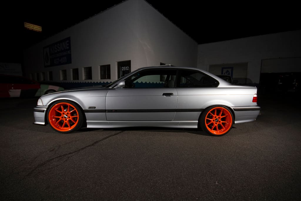 1995 BMW M3 with 18x8.5 BBS wheels