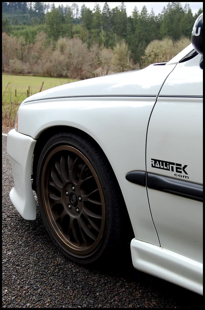2000 Subaru Impreza with 17x7.5 Rota Formel wheels