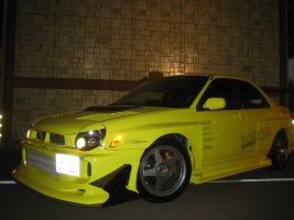 2003 Subaru Impreza with 17x8.5 Rota Slipstream wheels