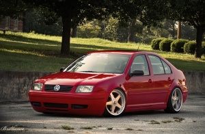 2000 Volkswagen Jetta with 18x8 Veilside Andrew Racing V wheels