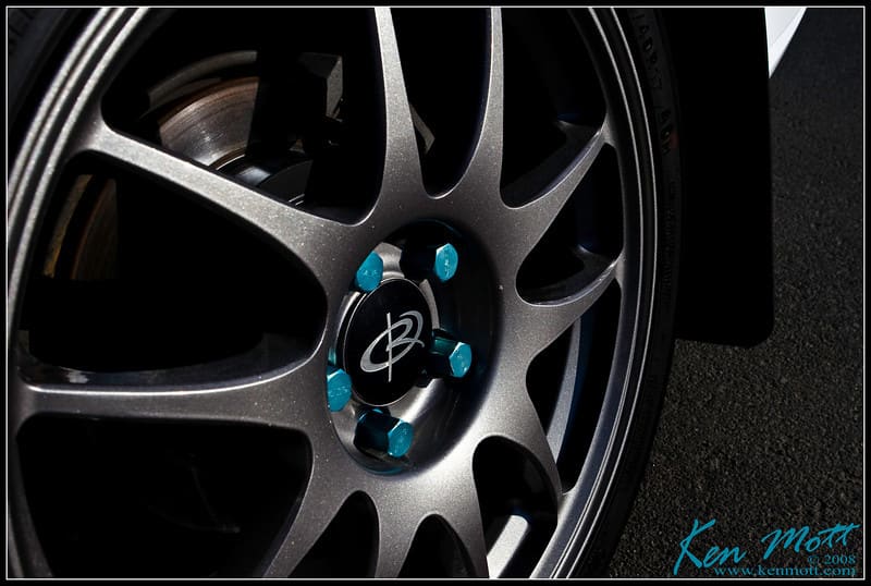 2004 Subaru Impreza with 17x8 Rota Torques wheels