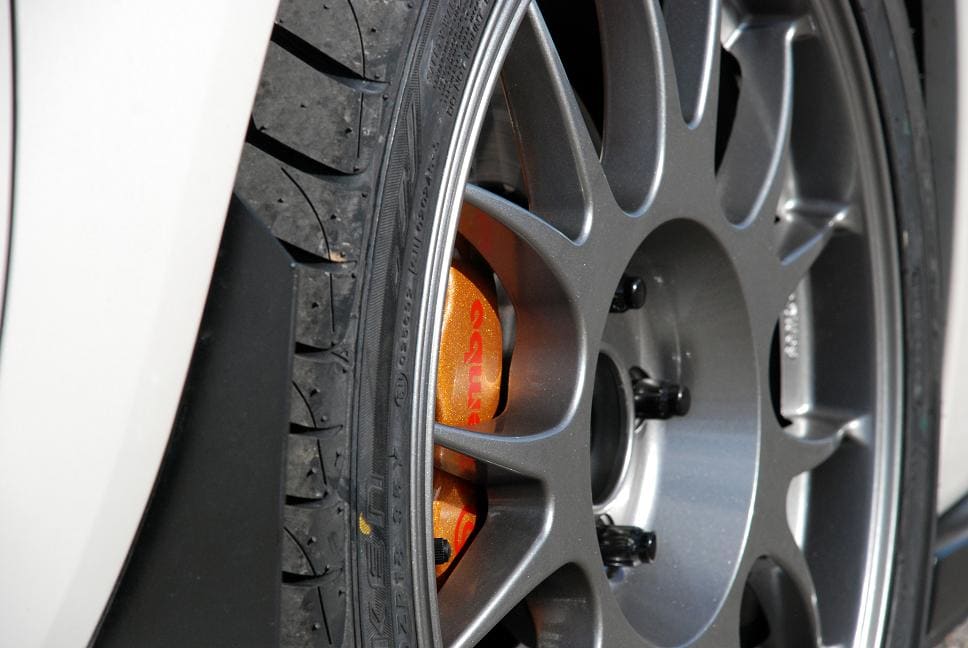 2006 Subaru Impreza with 18x8 Rota Formula Mesh wheels