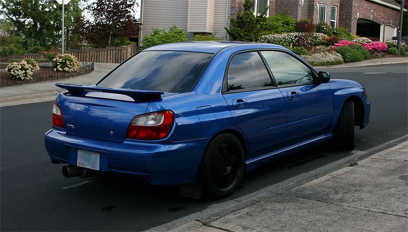 2004 Subaru Impreza with 17x8 Rota wheels
