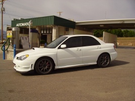 2006 Subaru Impreza with 18x8 Rota Tarmac 3 wheels