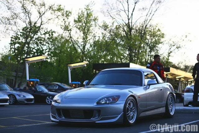 2004 Honda S2000 with 17x8 Enkei RPF1 wheels