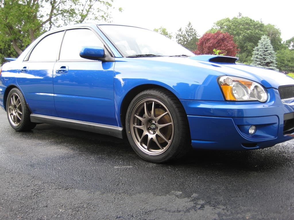 2004 Subaru Impreza with 17x8 Rota Torques wheels