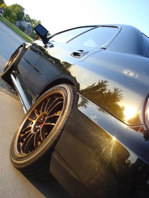 2004 Subaru Impreza with 18x8.5 Rota Royal Bronze wheels