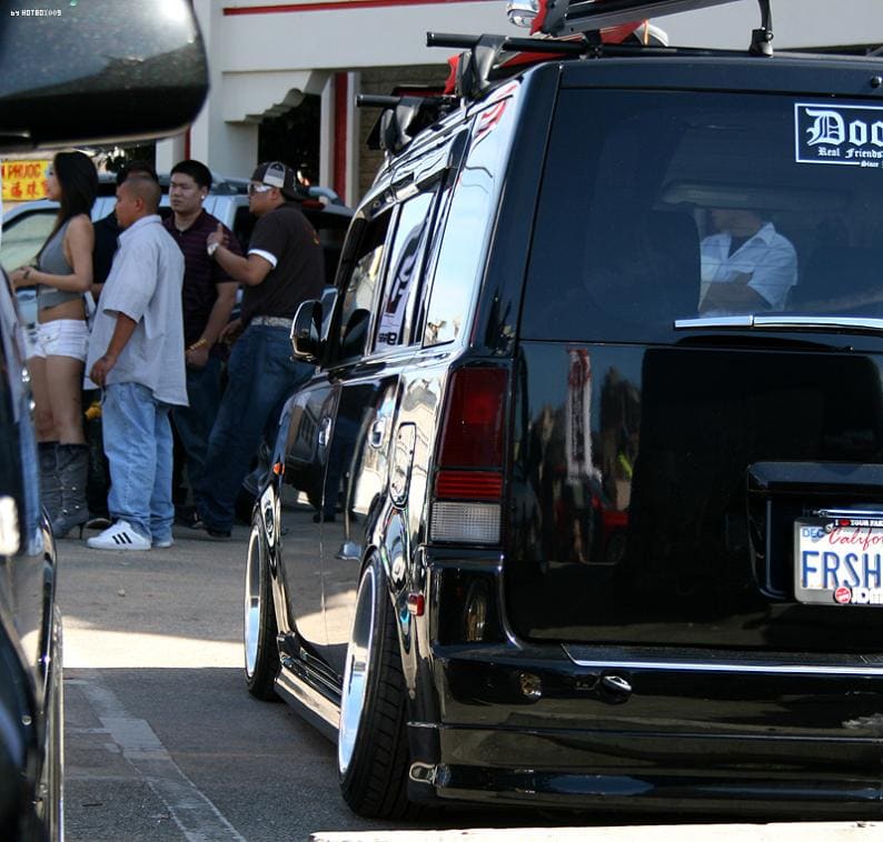 2005 Scion xB with 15x7 WORK Wheels VS-KF wheels