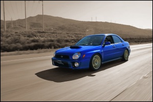 2003 Subaru Impreza with 17x8 wheels
