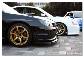 2006 Subaru Impreza with 18x9 Rota wheels