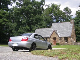 2004 Subaru Impreza with 17x8 Rota Torque wheels