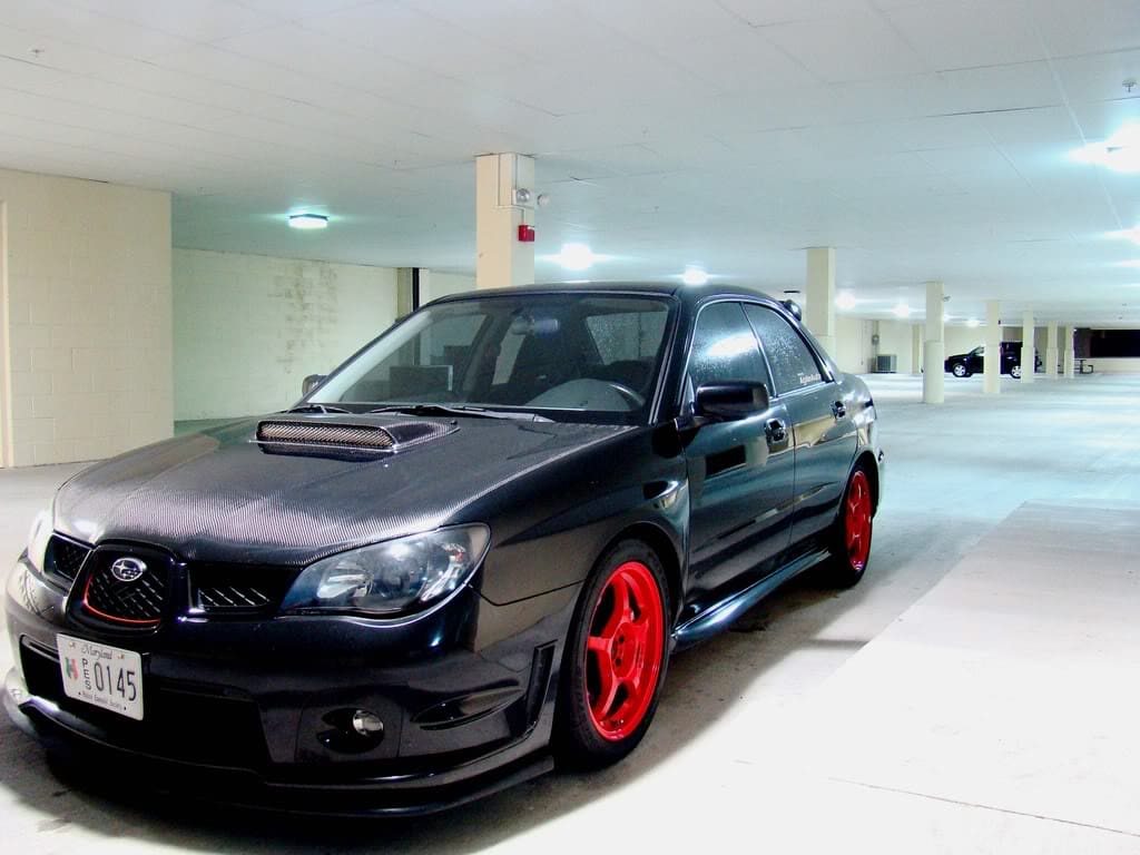 2005 Subaru Impreza with Rota wheels