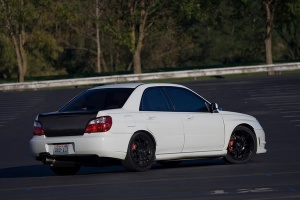 2006 Subaru Impreza with 18x8 Rota Torque wheels