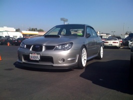 2006 Subaru Impreza with 18x9 Rota G-Force wheels
