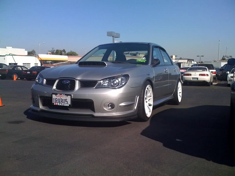 2006 Subaru Impreza with 18x9 Rota G-Force wheels