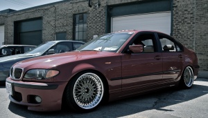 2003 BMW 330 with 17x8 BBS RC090 wheels