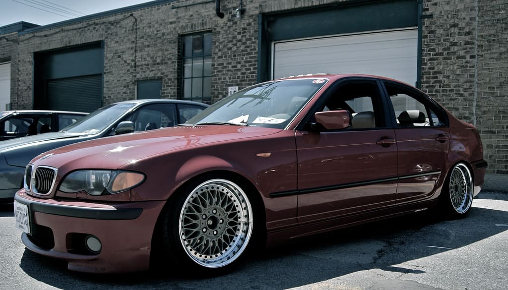 2003 BMW 330 with 17x8 BBS RC090 wheels