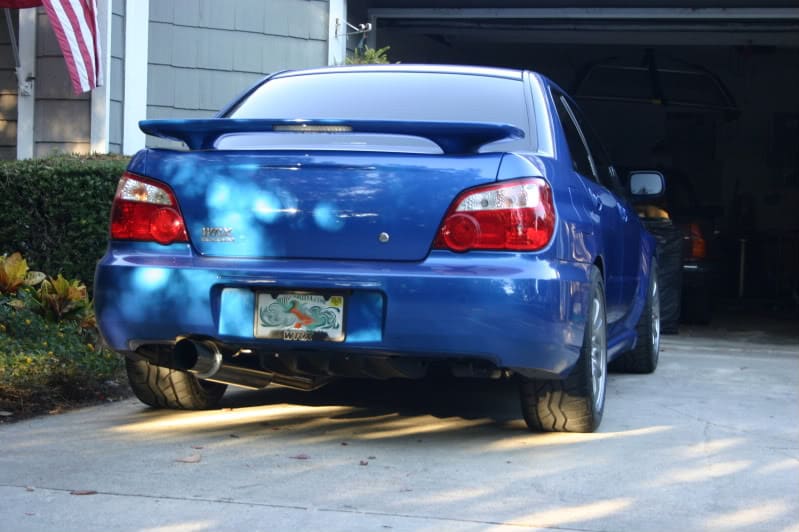 2005 Subaru Impreza with 17x9 Rota wheels