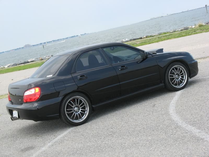 2006 Subaru Impreza with 18x8.5 Rota SVN wheels