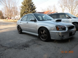 2004 Subaru Impreza with 17x8.5 Rota Slipstream wheels