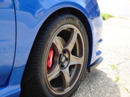 2007 Subaru Impreza with 17x7.5 Rota Action wheels