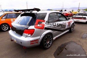 2004 Subaru Impreza with 18x9 Rota wheels