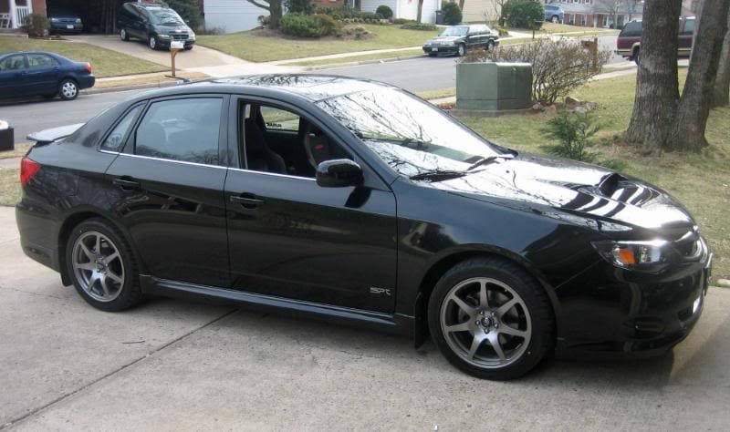 2008 Subaru Impreza with 17x7.5 Rota SDR wheels