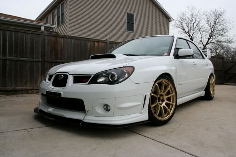 2006 Subaru Impreza with 18x9 Rota G-Force wheels