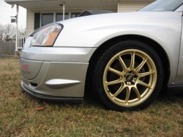 2004 Subaru Impreza with 17x7.5 Rota Group A wheels