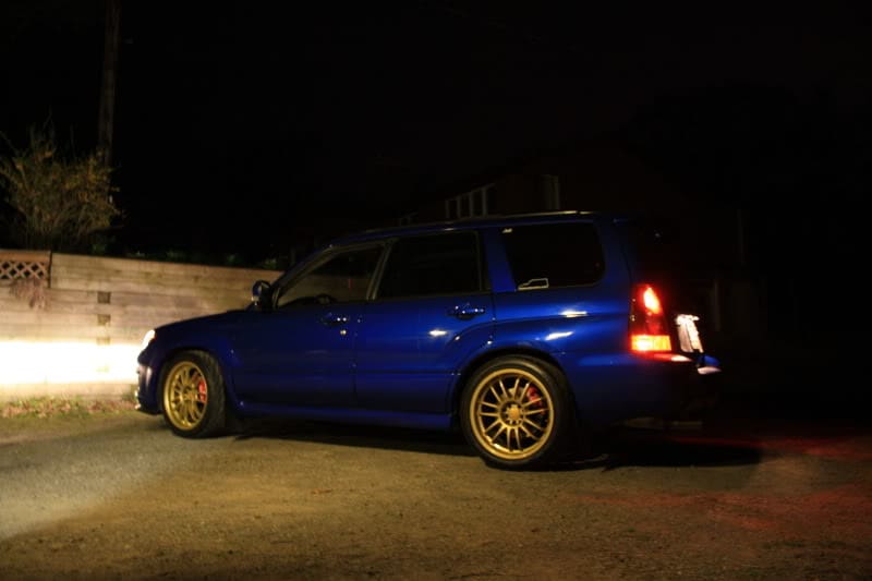 2006 Subaru Impreza with 18x8.5 Rota SVN wheels