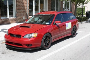 2006 Subaru Legacy with 17x8 Rota Boost wheels