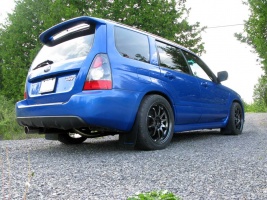 2007 Subaru Forester with 17x9 Rota DPT wheels