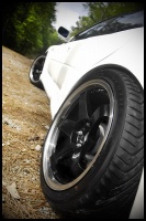 2000 Subaru Impreza with 18x9.5 Rota P45R wheels