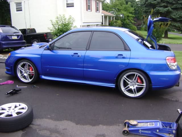 2008 Subaru Impreza with Rota Battle wheels