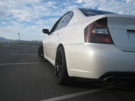 2009 Subaru Legacy with 18x8.5 Rota wheels