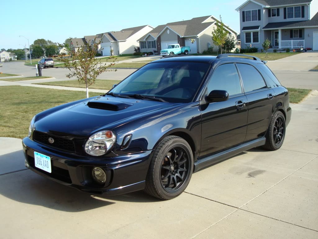 2003 Subaru Impreza with 17x9 Rota DPT wheels