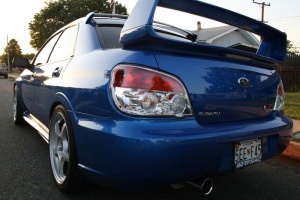 2006 Subaru Impreza with 18x8.5 Gramlights wheels