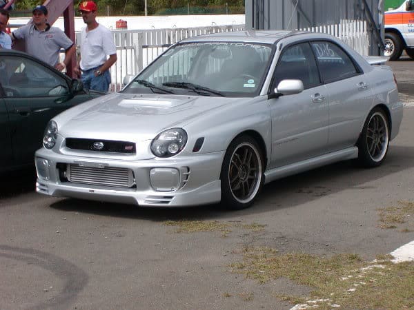 2003 Subaru Impreza WRX with 18x8 Rota Subzero wheels