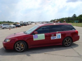 2005 Subaru Legacy with 17x8 Rota Boost wheels