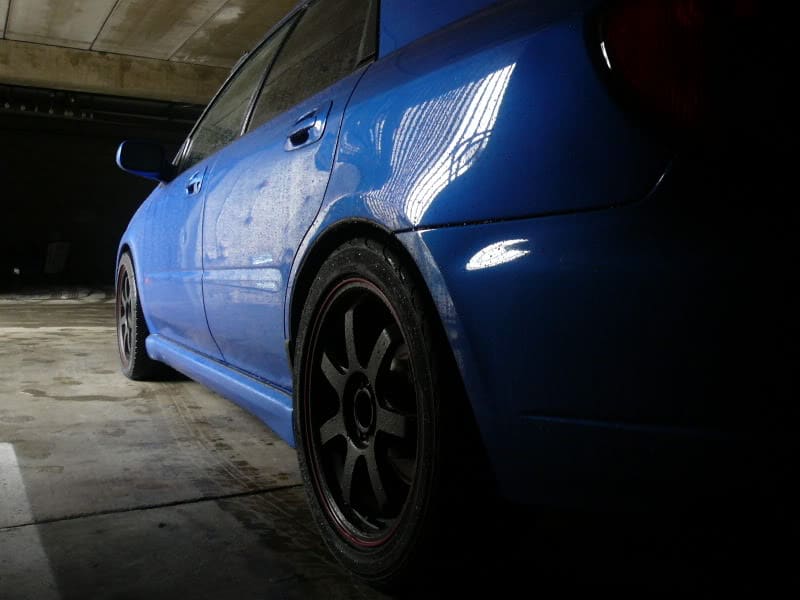 2006 Subaru Impreza with 17x7.5 Rota SDX wheels