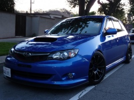 2008 Subaru Impreza with 18x9 Rota wheels